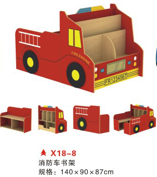 X18-8消防车书架