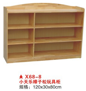 X68-8小天乐樟子松玩具柜