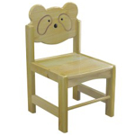 X72-5小天乐樟子松小熊造型椅